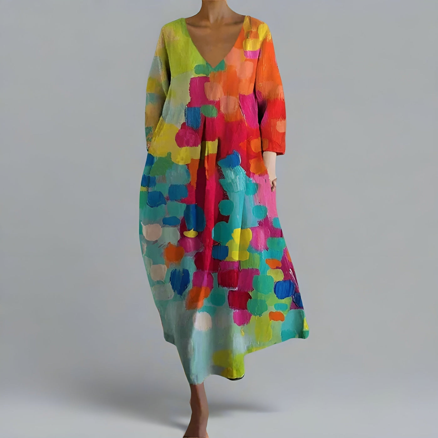 Cecilia™| Färgglad Klänning