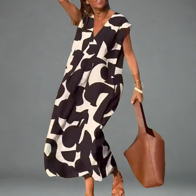 Amara™ | Trendig Klänning med V-ringning