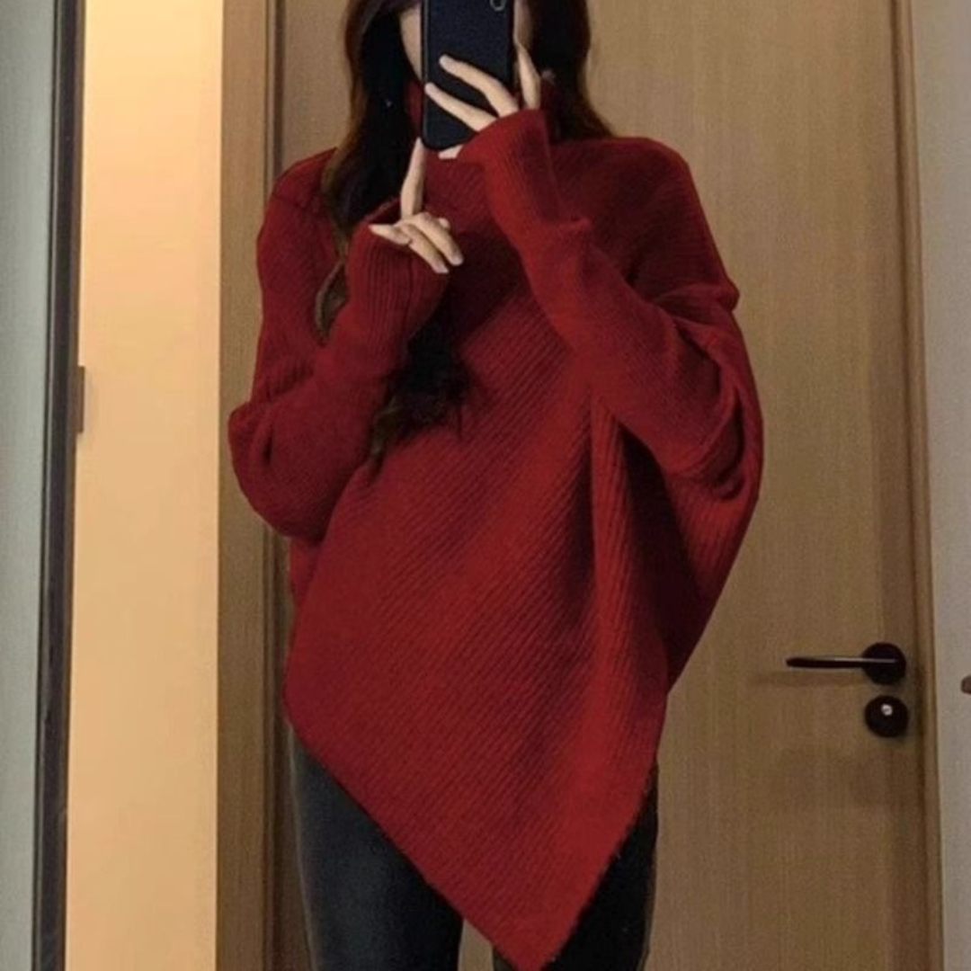 Anneta™ | Oversized ponchotröja med värme och elegans