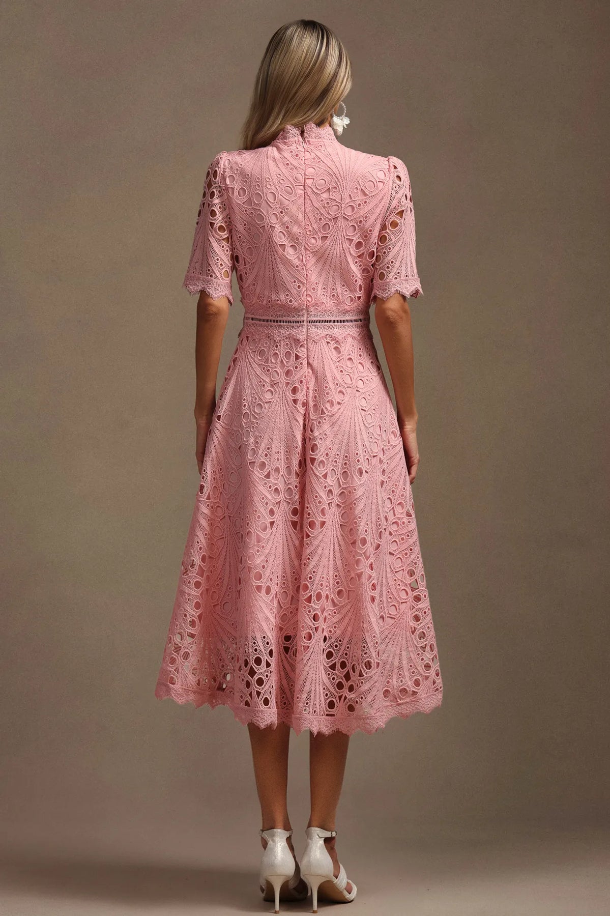 Violette™ | Klänning med Blommigt Broderi