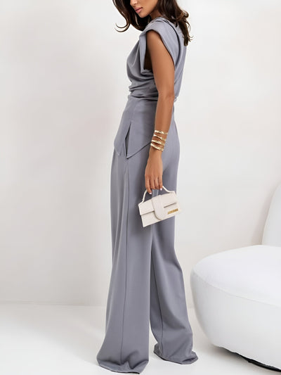 Norah™ | Oregelbundet Ärmlöst Tvådelat Set