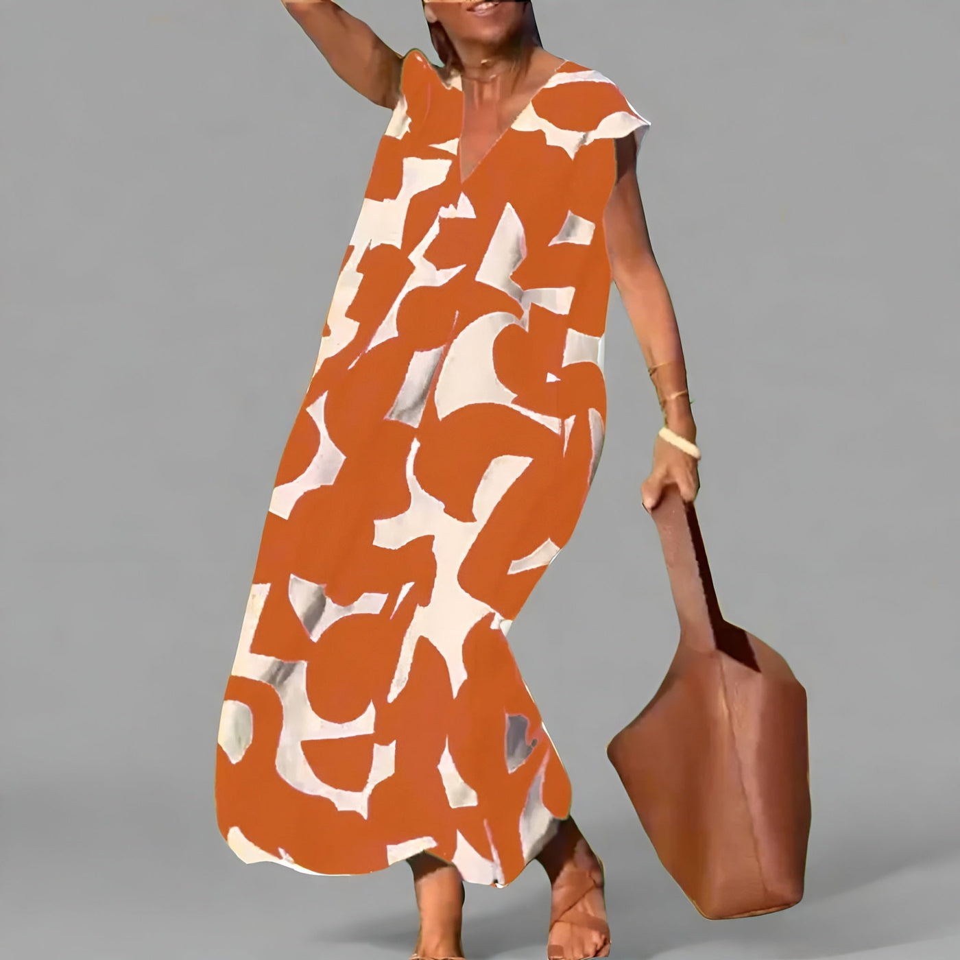 Amara™ | Trendig Klänning med V-ringning