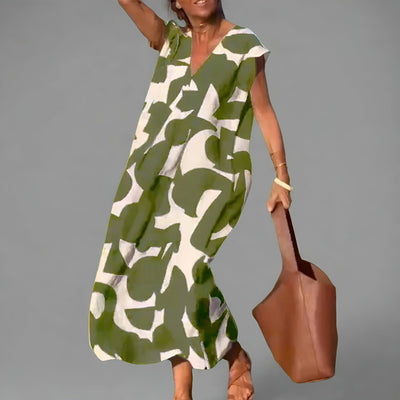 Amara™ | Trendig Klänning med V-ringning