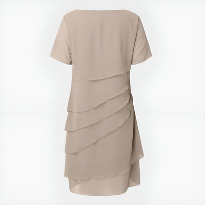 Amélie™ | Plisserad Chiffonklänning