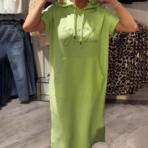 Ebba™ | Ledig klänning med huva och feminin passform