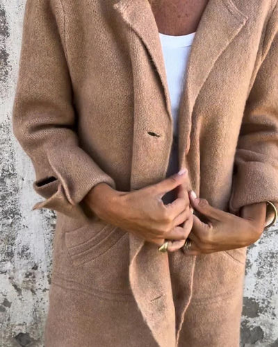 Maila™ | Casual lång kappa med slag