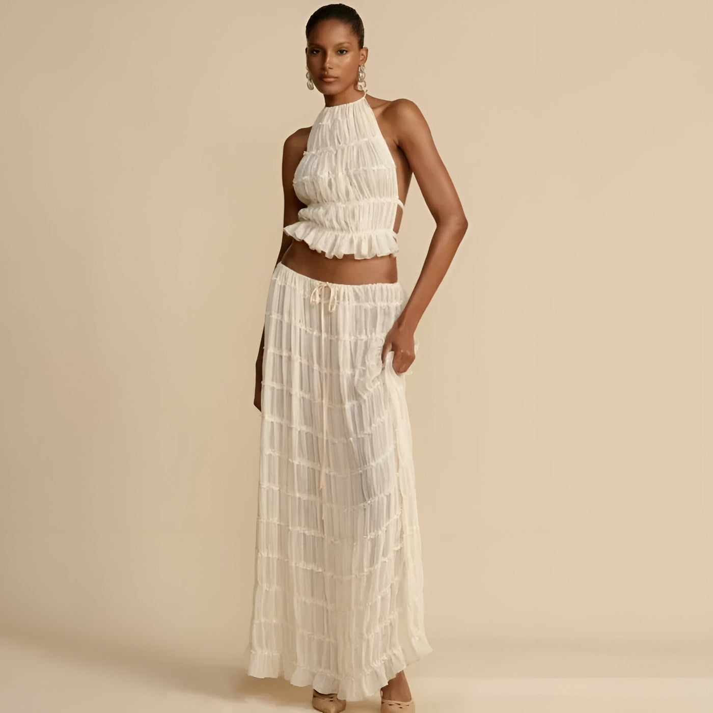 Sally™ | Snygg Tvådelad Strandklänning