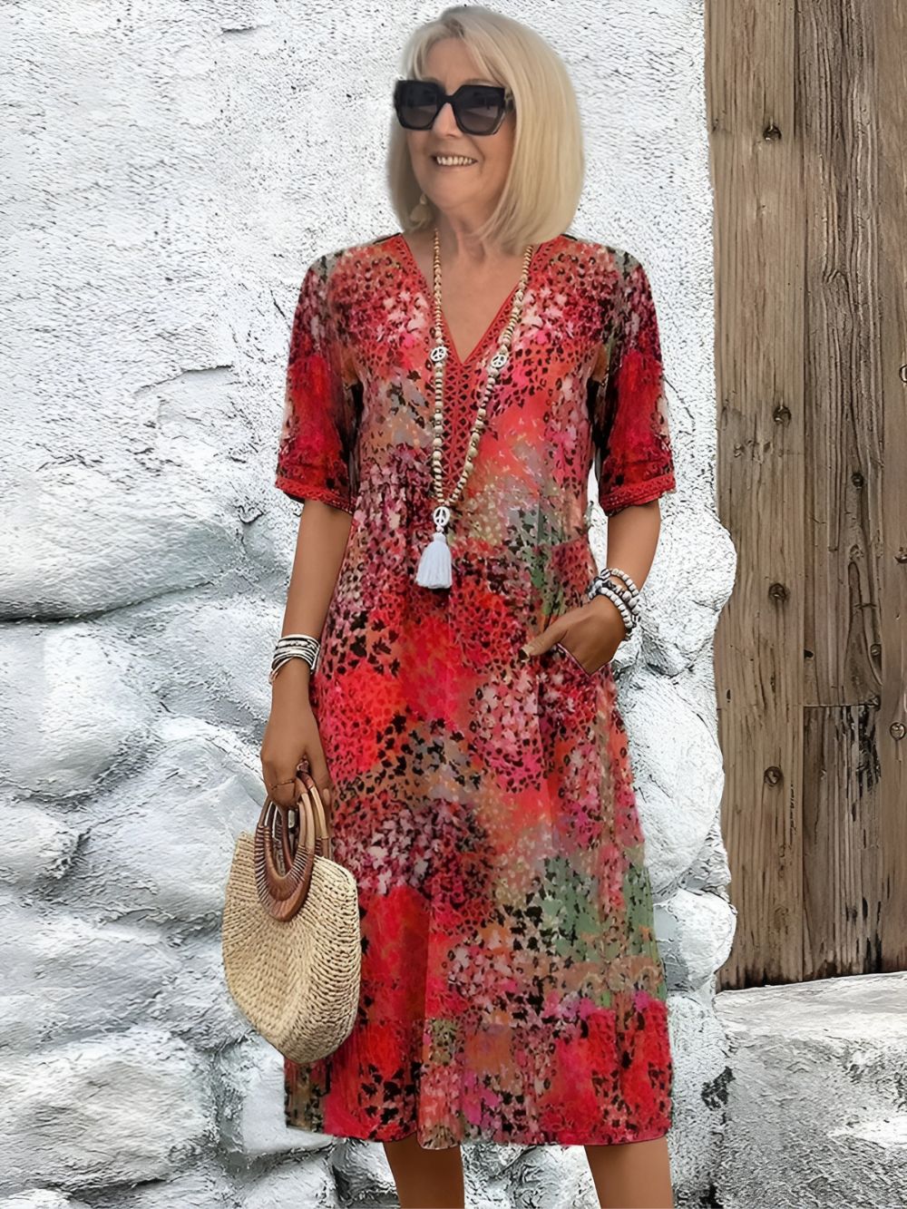 Sanne™ | Livlig Klänning