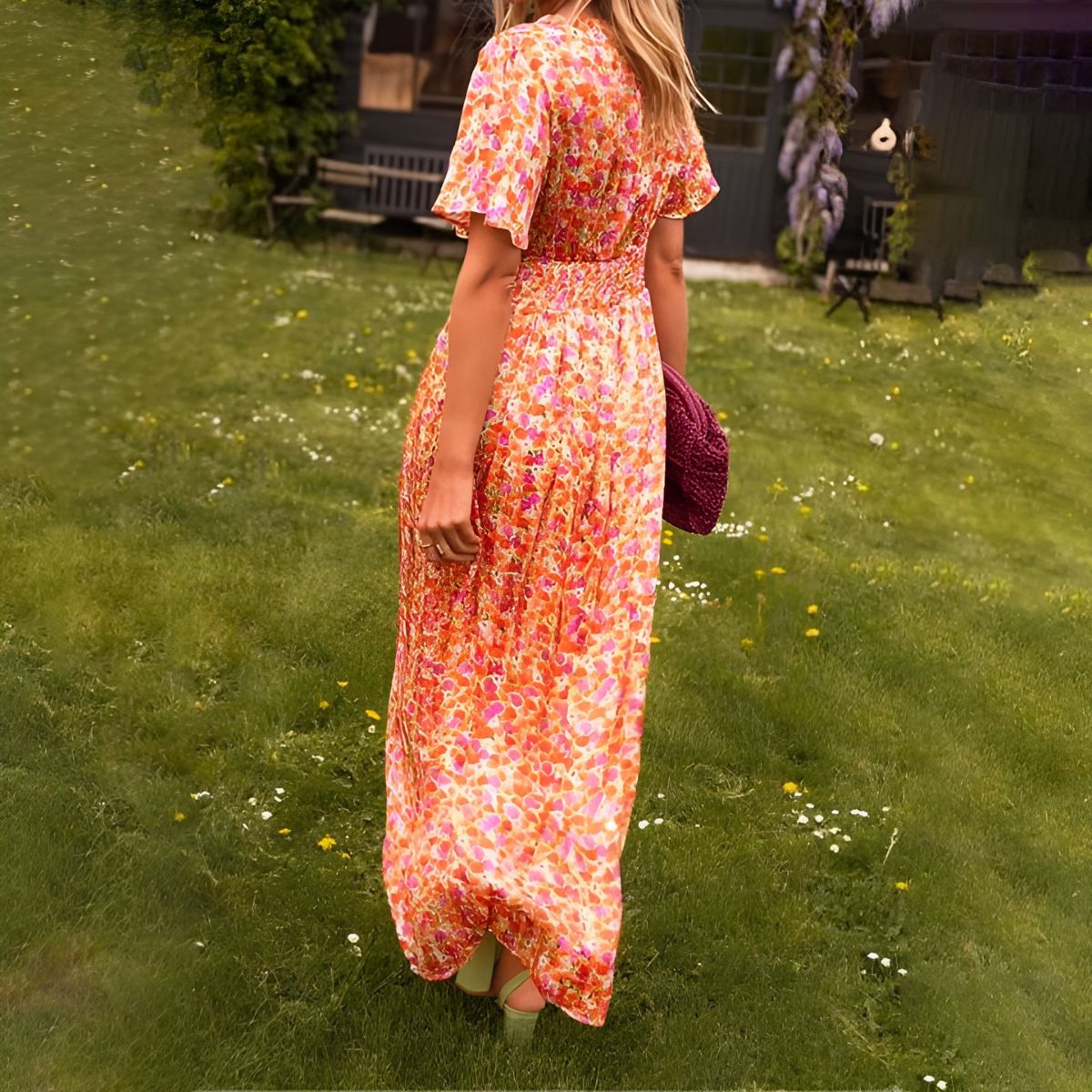 Linnea™ | Klänning med V-ringning