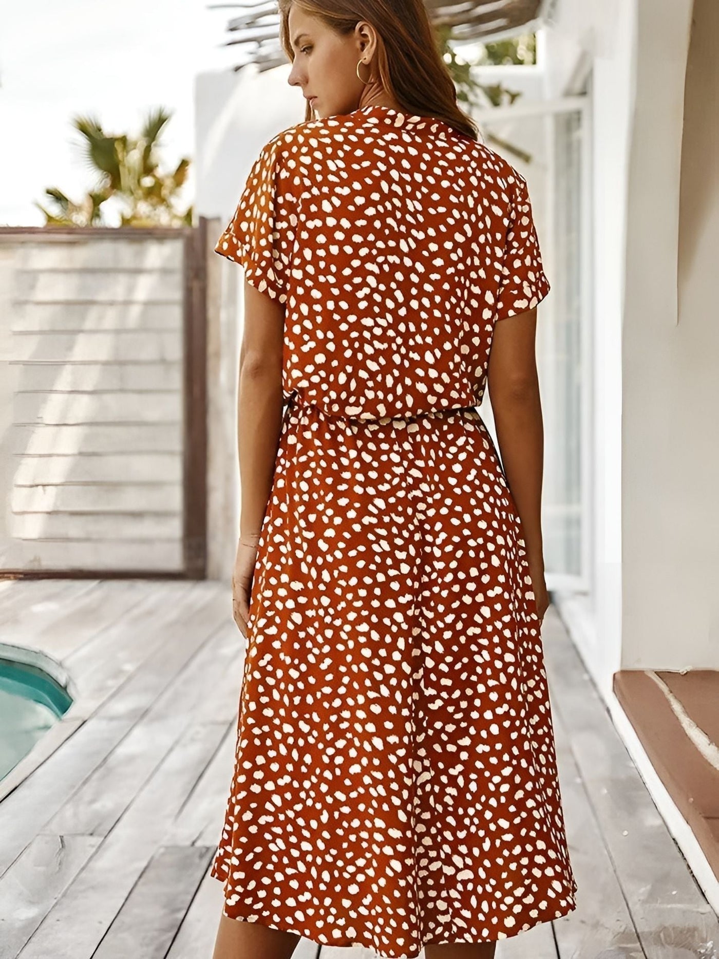 Benthe™ | V-ringad Klänning