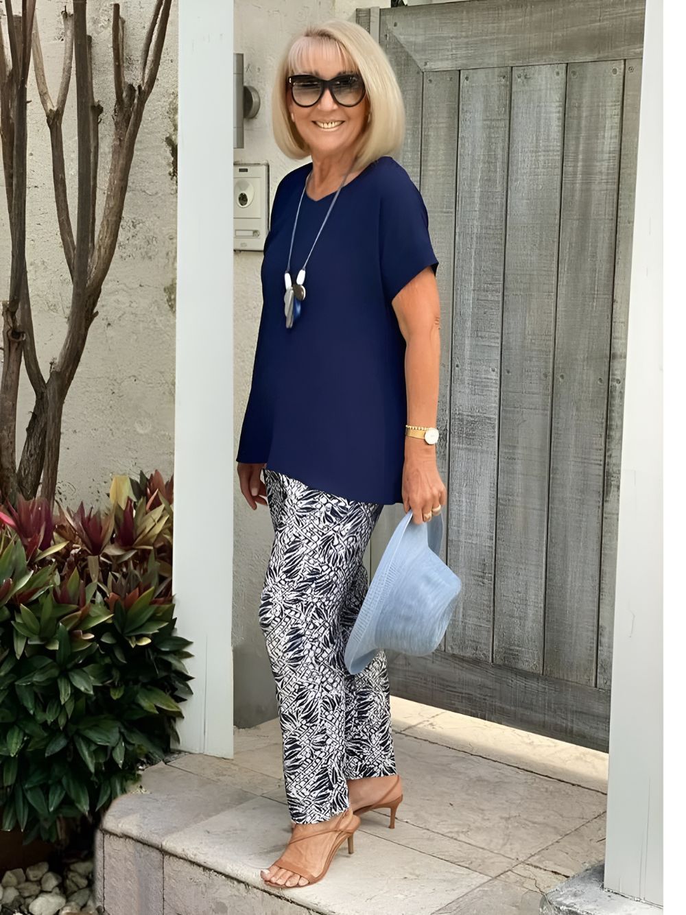 Elna™ | Casual Tvådelat Blommigt Set