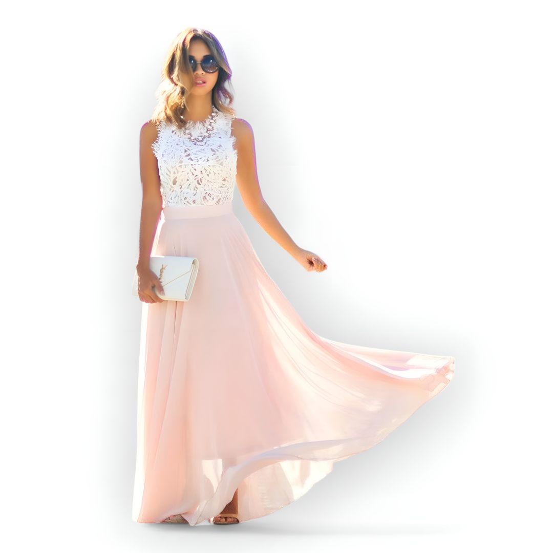 Sterre™ | Ärmlös Sommarklänning i Spets