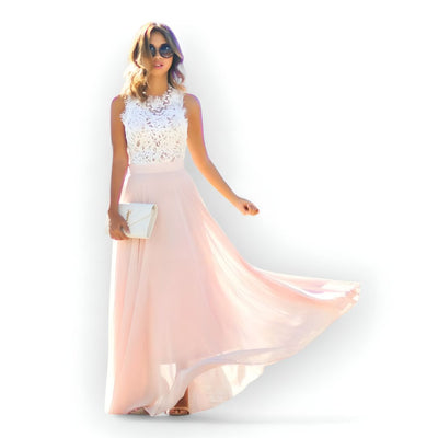 Sterre™ | Ärmlös Sommarklänning i Spets