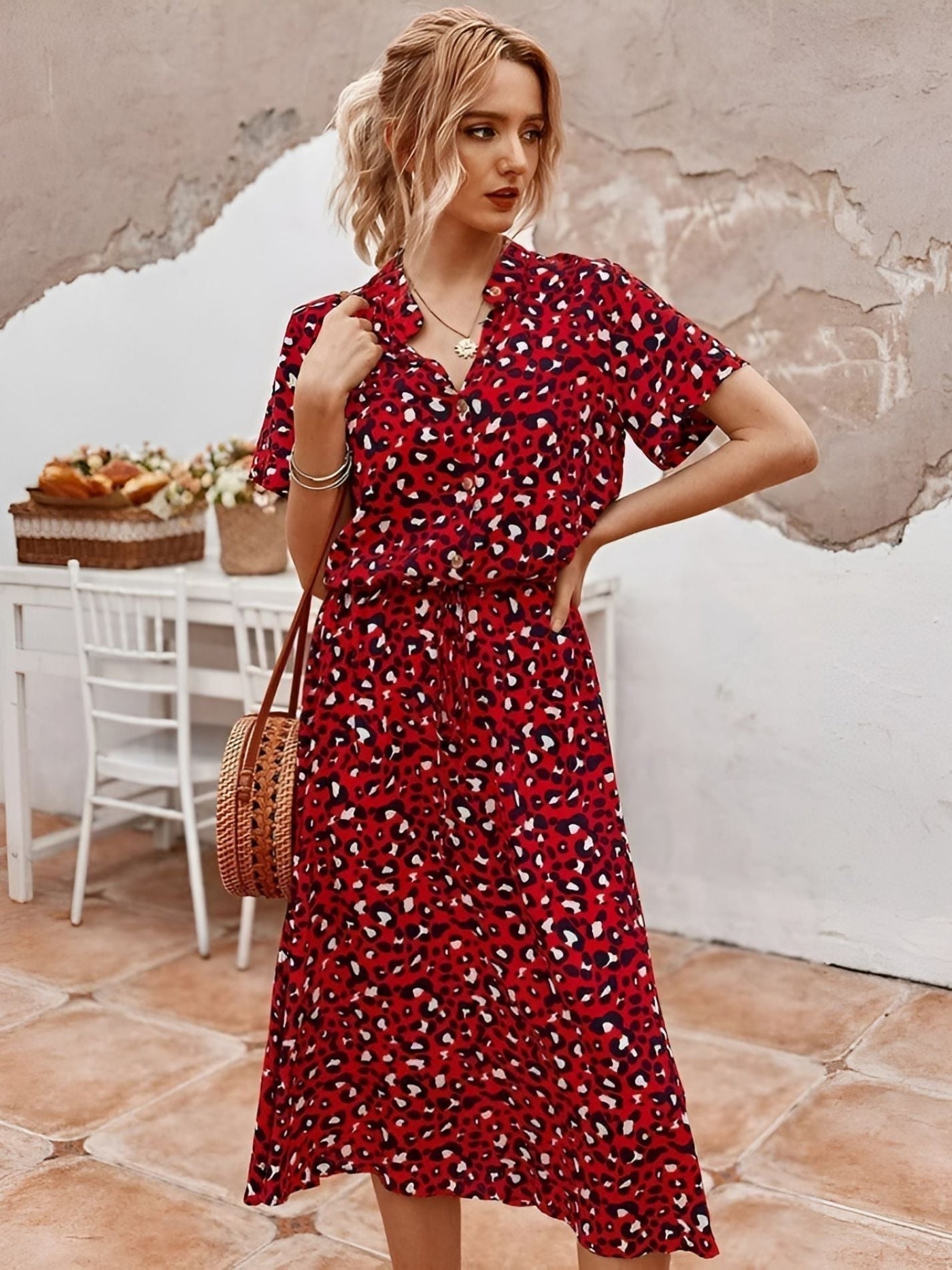 Benthe™ | V-ringad Klänning