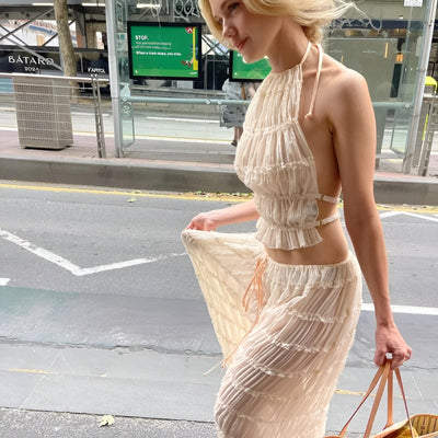 Sally™ | Snygg Tvådelad Strandklänning