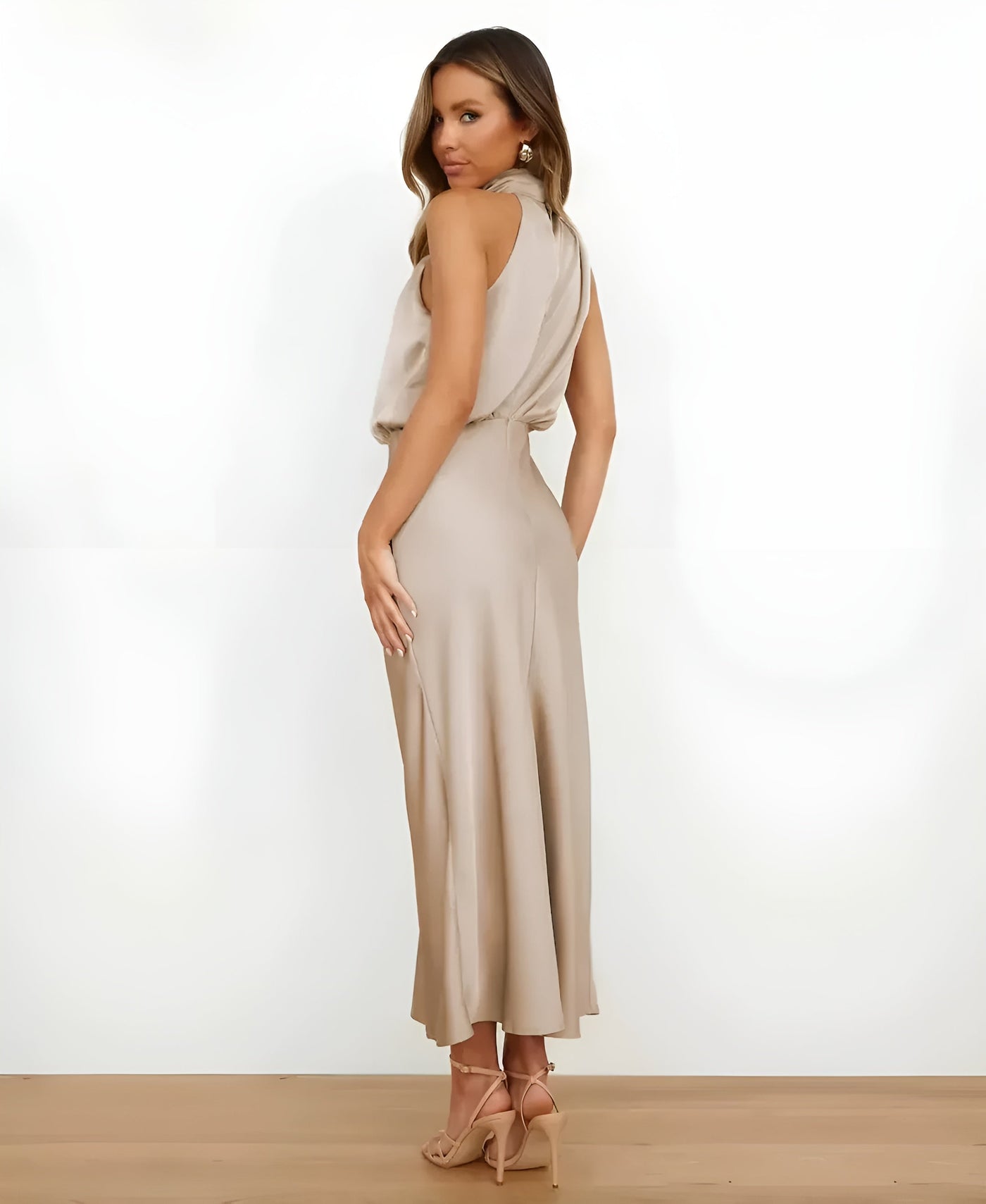 Sélène™ | Midiklänning med Hög Midja