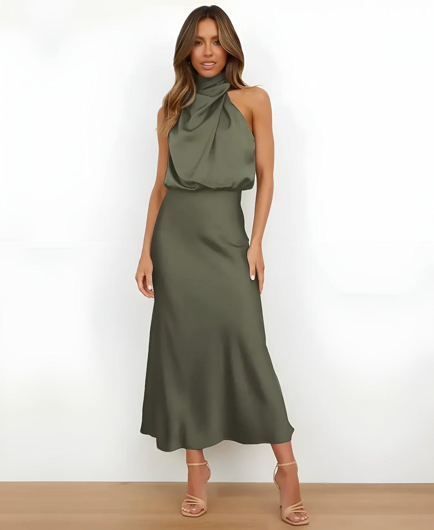 Sélène™ | Midiklänning med Hög Midja