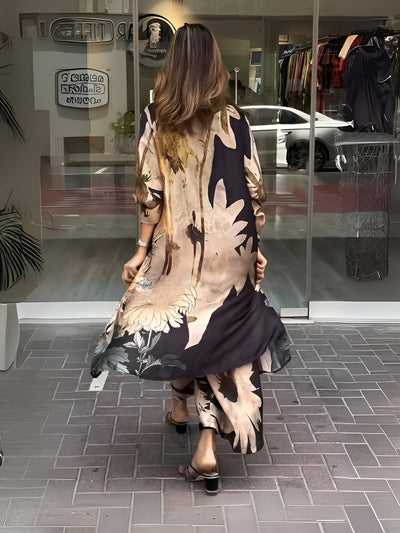 Åsa™ | Lapel Button Print Svart Set